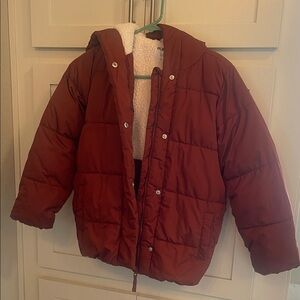 Old Navy Rust Puffer Jacket